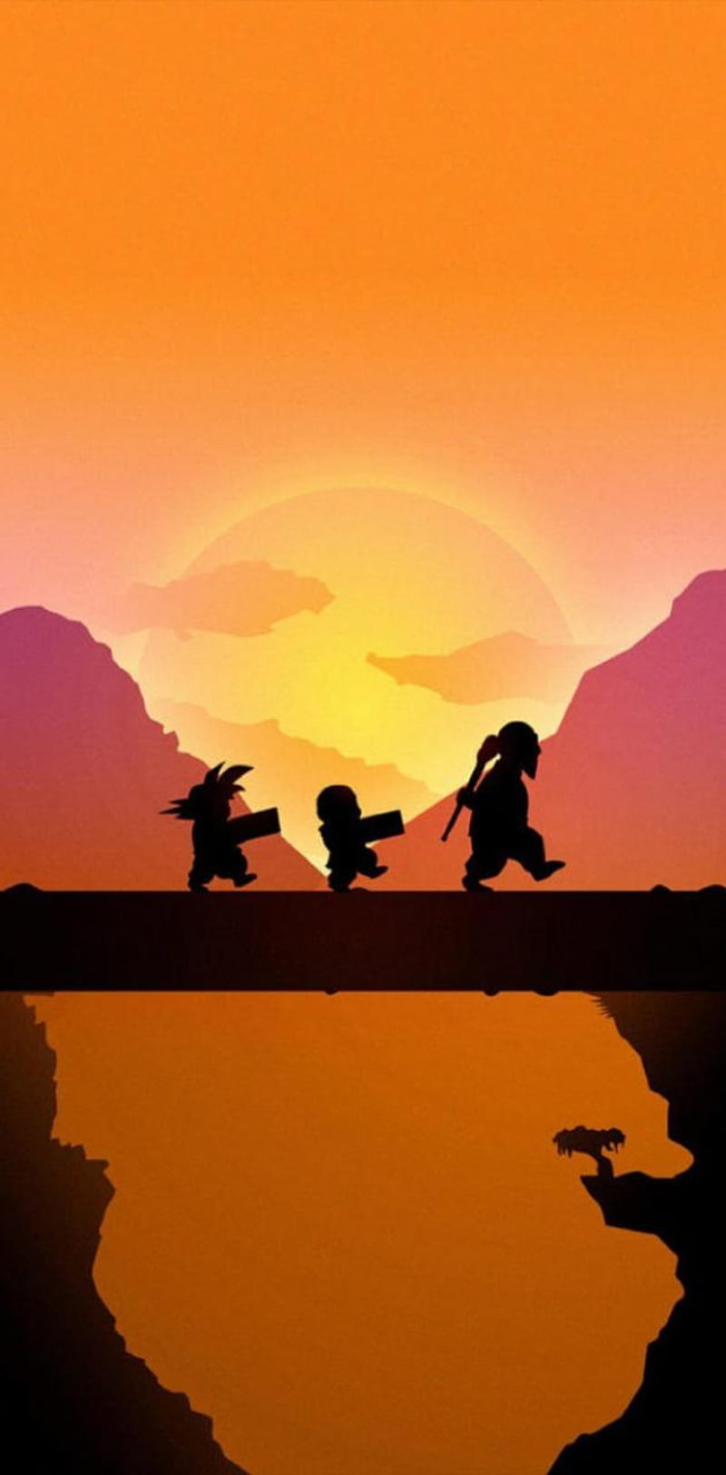 Dragon Ball sunset by Nicolo69 - on â, Goku Sunset, HD phone wallpaper